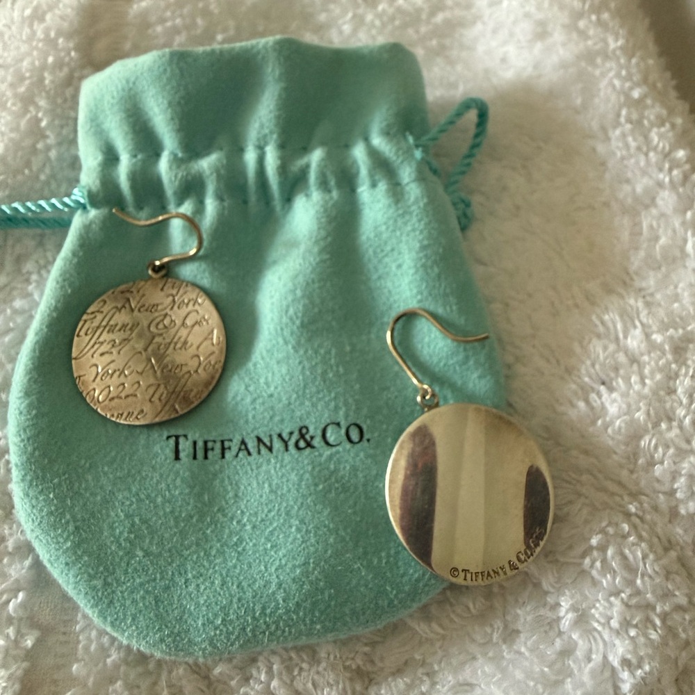 Tiffany & Co. Gold Engraved Earrings